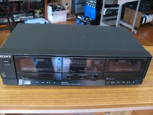 Sony TC-W390 Vintage Dual Deck Cassette Recorder Tested Great Work Condition - Picture 1 of 10