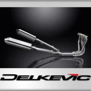 Silenciadores de acero inoxidable triovalados Honda CBR1100XX Blackbird escape completo 4-2 320 mm - Imagen 1 de 4