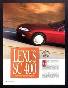 Lexus SC 400 1991 cupé convertible prueba en carretera datos técnicos revisión artículo - Imagen 1 de 1