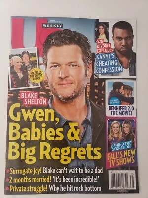 US Weekly Issue 38 September 20, 2021 Blake Shelton Gwen, Babies & Big Regrets - Image 1 of 3