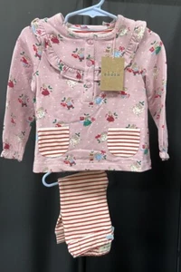 Mini Boden Soft Bunny Two Pc Outfit- Girls Size 12-18m - Picture 1 of 4
