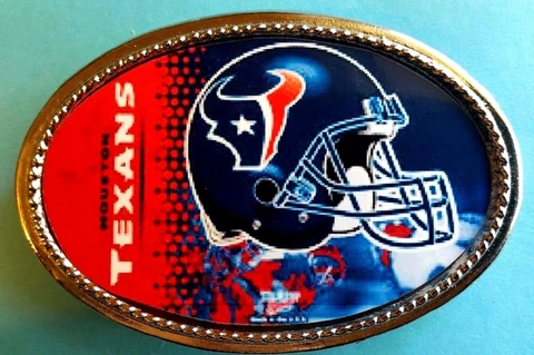 HOUSTON TEXANS Epoxy Buckle NEW! Cover