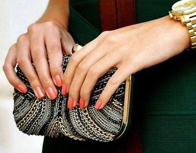 BOLSO CLUTCH ZARA CADENA MONEDERO CON ESPALDA CUERO GAMUZA NEGRO NUEVO Foto 1 de 4