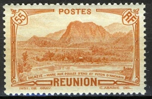 Reunion 1938, 55c Salazie landscape MNH, Yv 136A - Picture 1 of 1