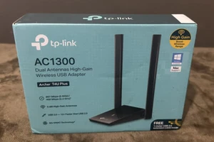 TP-Link Archer T4U Plus AC1300 Wireless Dual Band MU-MIMO USB 3.0 Wi-Fi Adapter - Picture 1 of 3