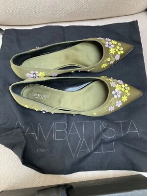 Nuevo en caja Giambattista Valli punta satinada plana talla 40 Foto 1 de 4