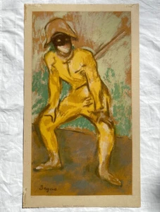 Antique EDGAR DEGAS Harlequin Silkscreen Serigraph Impressionist Print - Picture 1 of 9
