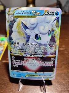 Alolan Vulpix VSTAR 034/195 - Tempesta d'Argento - Pokemon TCG - Ultra Rara - NM - Foto 1 di 2