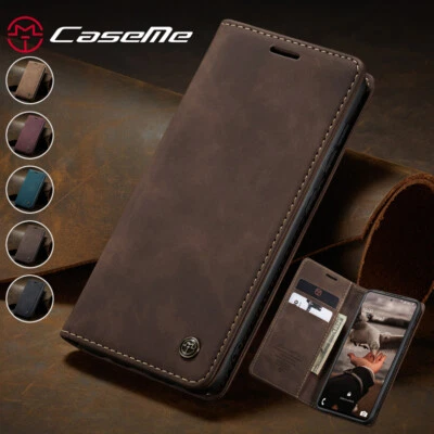 CASEME Magnetic Wallet Case Card Leather Flip Cover for Samsung A12/A22/A32/A42/A52/A72