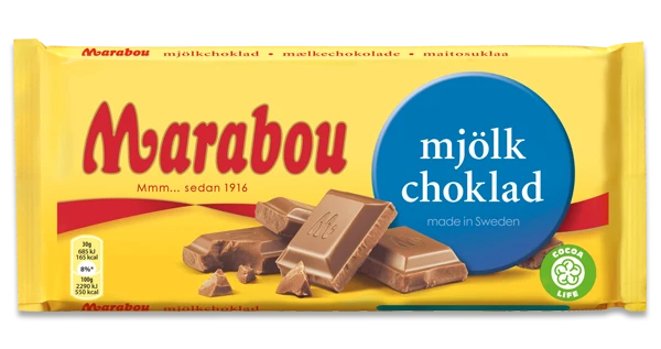 Marabou CHOCOLATE Bars various 160-180g Made in Sweden - Image 1 of 1