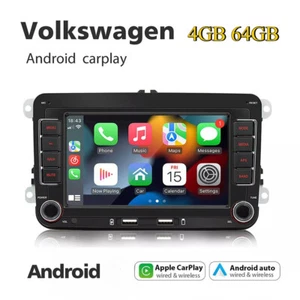 4+64GB Autoradio Für VW GOLF 5 6 Touran Polo Caddy Jetta Android 13 GPS FM - Bild 1 von 21