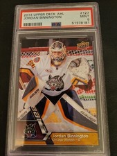 2014-15 Upper Deck AHL Jordan Binnington #127 Rookie RC PSA 9 MINT