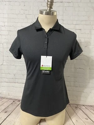 Sunice Denise Coolite Women's Size M Polo Shirt Body Mapping Short Sleeve Gray - Image 1 of 4