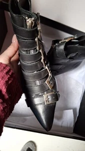 gothic Damen spikes EU 37 Echtes Leder Ungetragener Zustand WGT - Bild 1 von 8