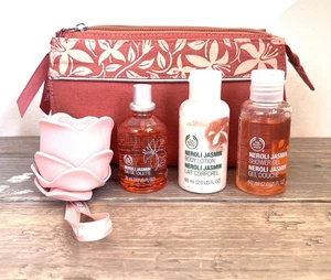 Body Shop neroli jasmin Gift Set - Perfume, Lotion, Shower Gel, Bath Rose Rare - Picture 1 of 11