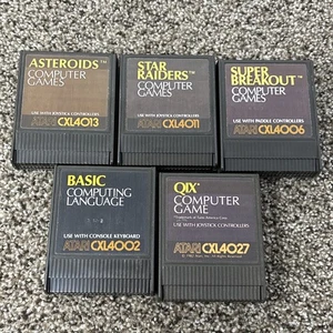 Atari 400 800 1200 XE Game Cartridge Lot getestet 5 Stück - Bild 1 von 3