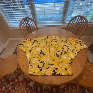 Vintage 70s Roe Frocks New York Black Yellow Dolman Sleeve Jacket L? - Bild 1 von 10