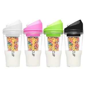 Crunch Cup on the-Go tragbare Milch-Müsli-Becher-Einzelpack (4 Farben)** - Bild 1 von 13