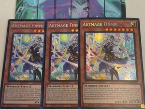 Yugioh 3x Artmage Finmel DUAD-EN009 Duelist's Advance Secret Rare 1st Ed NM - Picture 1 of 1
