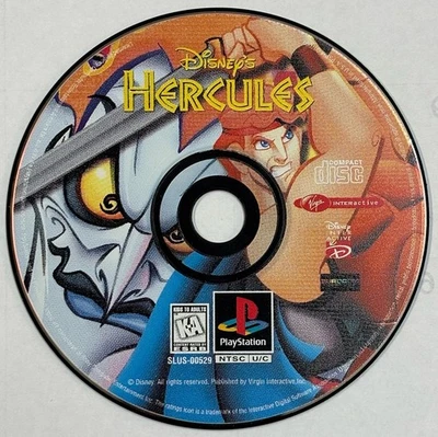 Disney's Hercules (Sony PlayStation 1) PS1 Disc And Case Tested & Working - Image 1 of 4