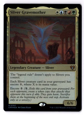 Sliver Gravemother NM/M* FOIL Commander Masters ENGLISH 0707 mtg -UnltdCards - Image 1 of 2