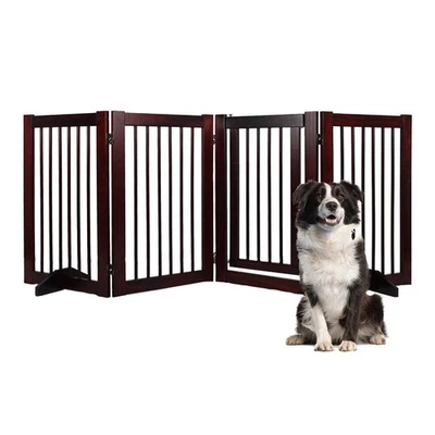 Puerta interior para perros, puerta independiente de madera para mascotas, puertas plegables para perros para puerta... Foto 1 de 4
