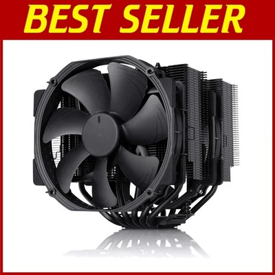 NH-D15 chromax.Black Dual-Tower CPU Cooler - Whisper Quiet 140mm Efficiency - Image 1 of 4