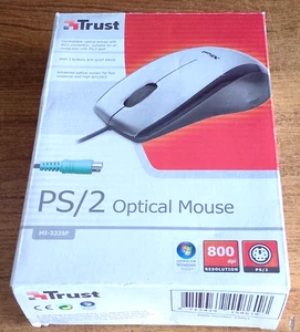 Trust MI-2225F Optical PS/2 Mouse - Retail Boxed Vintage Mouse - 2008 - Picture 1 of 4