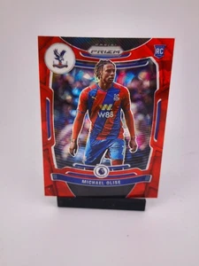 Michael Olise RC RED ICE COLOR MATCH 2021-22 Panini Prizm EPL Crystal Palace - Picture 1 of 2