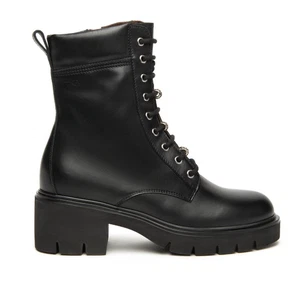 SCHWARZE AMPHIBIEN GÄRTEN DAMEN LEDER FARBE SCHWARZ SILBER EINSÄTZE ART. 514810 - Bild 1 von 4