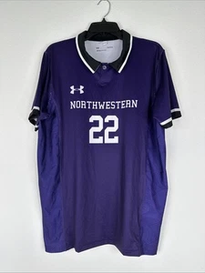 Northwestern Wildcats Under Armour Soccer Jersey Mens Size L Purple #22 NEW - Picture 1 of 8