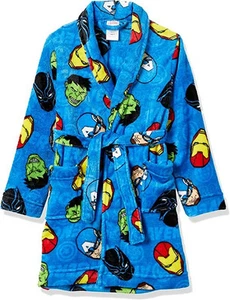 Marvel Avengers Boy's Super Hero Fleece Bathrobe, Robe, Size 10 - Picture 1 of 2