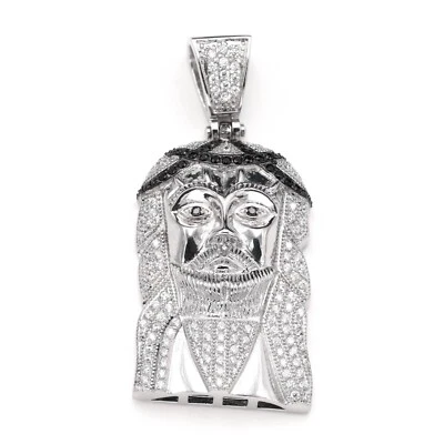 Colgante Jesús acero inoxidable 316 circonitas Foto 1 de 4