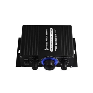 400W 12V 2 Channel Powerful Stereo Audio Power Amplifier HiFi Bass Amp Car Home - Picture 1 of 6