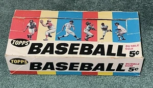 Espositore cera vuoto 5 centesimi Topps Baseball 1966 originale - Foto 1 di 8