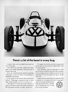 1967 Volkswagen "A Bit of the Beast in Every Bug" Original Ad - Picture 1 of 1
