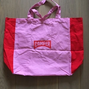 Large Tote bag Camper Pink 19 x19 x8.5 - Picture 1 of 8