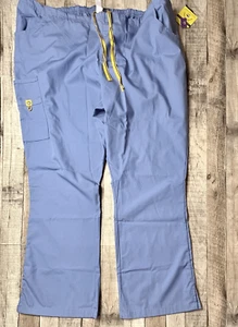 Wonderwink medizinische blaue Romeo Schlag Cargo Peeling Uniform Hose 3X HOCH Krankenschwester Neu mit Etikett - Bild 1 von 8