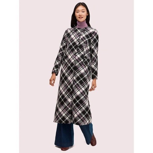 Kate Spade cappotto riccio a quadretti