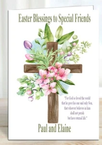 Personalised Religious Easter card daughter sister granddaughter son grandson - Picture 1 of 2