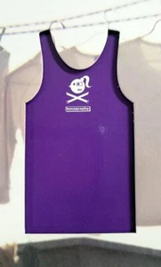 Lomography Photography Womens Small Tank Top Purple Skull & Crossbones Lomo - Picture 1 of 3