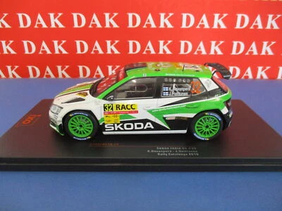 Die cast 1/24 Modellino Auto Skoda Fabia R5 Rally Catalunya 2018 K. Rovanpera - Immagine 1 di 4