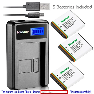 Cargador LCD de batería Kastar para Kodak KLIC-7001 EasyShare MD1063 EasyShare MD853 Foto 1 de 4