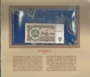 Most Treasured Banknotes Bulgaria 1974 1 Lev P-93 UNC birthday note 2002 - Picture 1 of 2