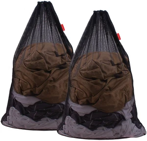 Mesh Laundry Bag Heavy Duty Drawstring Bag, Factories, College, Dorm, Travel and - Picture 1 of 5