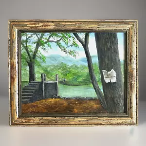 Orig. Eileen Jones Painting “Waihe’e Valley Swinging Bridge” (Maui, Hawaii) Sgn - Picture 1 of 12