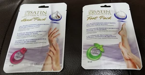 Paquete de pies de mano suave satinada TRATAMIENTO HIDRATANTE Guantes de un solo uso Botines - Imagen 1 de 1