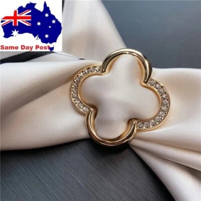 Scarf Ring Clip T-shirt Tie Clips For Fashion Metal Round Circle Clip Buckle CZ - image 1 of 4