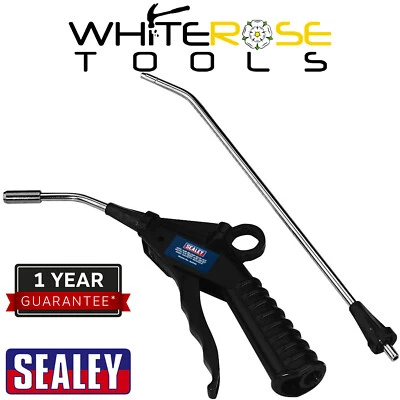 Sealey SA914 Air Blow Dust Gun with Safety Nozzle & 2 Extensions 1/4" BSP - Image 1 of 2