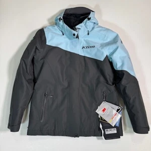 KLIM Women's Allure Snowmobile Jacket Insulated - Medium - Asphalt/Crystal Blue - Picture 1 of 10